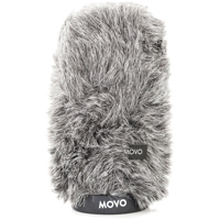 

Movo Photo WS-G140 Furry Rigid Windscreen for Microphones up to 5.5" Long and 18-23mm in Diameter, Dark Gray