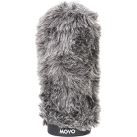 

Movo Photo WS-G160 Furry Rigid Windscreen for Microphones up to 6.3" Long and 18-23mm in Diameter, Dark Gray