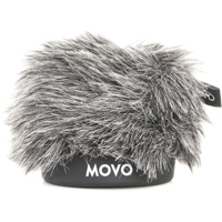 

Movo Photo WS-G30 Furry Rigid Windscreen for Microphones up to 1.2" Long and 18-23mm in Diameter, Dark Gray