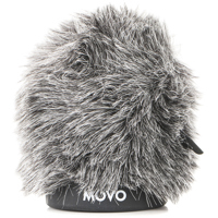 

Movo Photo WS-G60 Furry Rigid Windscreen for Microphones up to 2.3" Long and 18-23mm in Diameter, Dark Gray