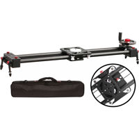 

Movo Photo X-Slider Expandable Carbon Fiber Camera Slider with Belt-Drive System & Weighted Flywheel Hand Control
