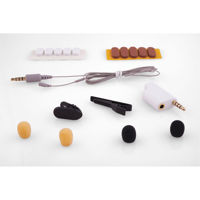 

MicW i825 Omni Lavalier Microphone Kit, Includes WS018 Windscreen, CL018 Collar Clip, SA011 Split Adapter, TP011 Tape