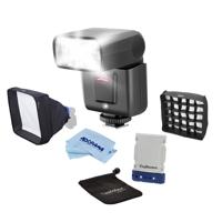 

Metz Mecablitz M360 Flash for Canon Cameras - Bundle With Lastolite 8.6x8.6" Joe McNally Ezybox Speed-Lite, Lastolite Ezybounce Bounce Card, Lastolite Fabric Grid Ezybox Speed-Lite, Microfiber Cloth