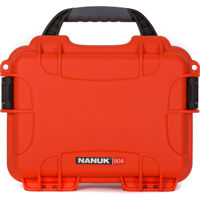 

Nanuk Small Series 904 Lightweight NK-7 Resin Waterproof Protective Case for Mirrorless Camera or 2-Way Radio, Orange