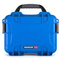 

Nanuk Small Series 904 Lightweight NK-7 Resin Waterproof Protective Case for Mirrorless Camera or 2-Way Radio, Blue
