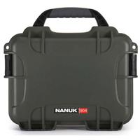 

Nanuk Small Series 904 Lightweight NK-7 Resin Waterproof Protective Case with Foam for Mirrorless Camera or 2-Way Radio, Olive