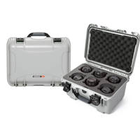 

Nanuk Medium Series 918 Lightweight NK-7 Resin Waterproof Protective Case with Foam Insert for 6 Camera Lens, Silver
