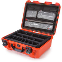 

Nanuk Large Series 930 Lightweight NK-7 Resin Waterproof Hard Case with Lid Organizer and Padded Dividers, Orange