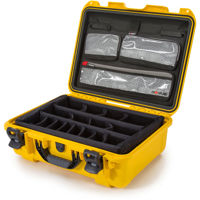 

Nanuk Large Series 930 Lightweight NK-7 Resin Waterproof Hard Case with Lid Organizer and Padded Dividers, Yellow