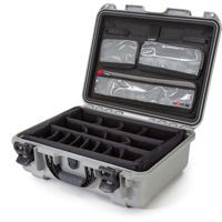 

Nanuk Large Series 930 Lightweight NK-7 Resin Waterproof Hard Case with Lid Organizer and Padded Dividers, Silver