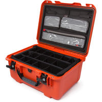 

Nanuk Large Series 933 Lightweight NK-7 Resin Waterproof Hard Case with Lid Organizer and Padded Dividers, Orange