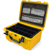 

Nanuk Large Series 933 Lightweight NK-7 Resin Waterproof Hard Case with Lid Organizer and Padded Dividers, Yellow