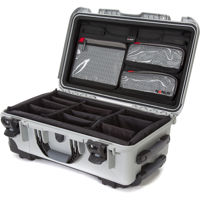 

Nanuk Wheeled Series 935 Lightweight NK-7 Resin Waterproof Hard Case with Lid Organizer and Padded Dividers, Silver