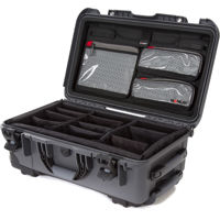 

Nanuk Wheeled Series 935 Lightweight NK-7 Resin Waterproof Hard Case with Lid Organizer and Padded Dividers, Graphite