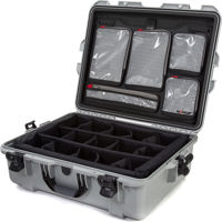 

Nanuk Large Series 945 Lightweight NK-7 Resin Waterproof Hard Case with Dividers and Lid Organizer, Silver