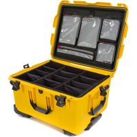 

Nanuk Wheeled Series 960 Lightweight NK-7 Resin Waterproof Hard Case with Padded Dividers and Lid Organizer, Yellow