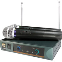 

Nady DKW-Duo Dual Handheld Wireless Mic System, Includes 2 Antennas, 2 Handheld Transmitter with Capsules, Power Supply, P/206.350MHz & R/212.100MHz