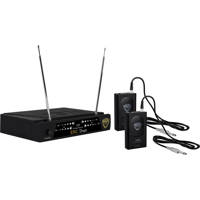

Nady Encore Duet Dual Receiver VHF Wireless Guitar System, Includes Receiver, 2xTransmitters, 2 Antennas, Power Supply, A1/202.100MHz & D/209.150MHz