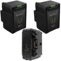 

Core SWX 2 Pack NANO Micro 14.8V 147Wh Lithium-Ion Battery, Gold-Mount - With Core SWX GP M-X2A Super Compact 3-Stud Gold-Mount Fast Charger