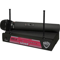 

Nady UHF-4 Handheld UHF Wireless Microphone System, Includes UHF-4 Receiver, UH-4 Handheld Transmitter, 2 Antennas, Power Supply, Group 10