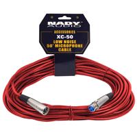 

Nady XCC-50 50' Low Noise XLR to XLR Colored Microphone Cable, Red
