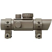 

NcSTAR 1x28 Reflex Riflescope with Weaver Rings, Red/Green Dot + Bullseye + Cross + Starburst Reticles, 30mm Tube Diameter, Tan