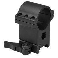

NcSTAR 30mm Scope Mount Ring with Quick Release Mount, 1.5" High, 6 Bolt, Matte Black 1 Piece