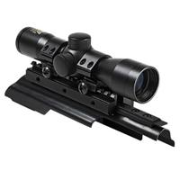 

NcSTAR 4x30 Compact Tactical Riflescope with P4 Sniper Reticle, AK47 Tri-Rail Mount Cover, Pair of 1" Aluminum Rings, 1" Center Tube