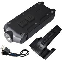

Nitecore TIP USB Rechargeable Metal Keychain LED Flashlight, 360 Turbo Lumens, Black