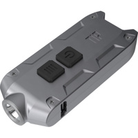 

Nitecore TIP USB Rechargeable Metal Keychain LED Flashlight, 360 Turbo Lumens, Gray