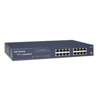 

Netgear ProSafe 16-port 10/100/1000 Mbps Gigabit Ethernet Switch, 32 Gbps Switching Bandwidth, 2MB Buffer Memory