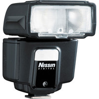 

Nissin i40 Compact Flash for Four Thirds Cameras, 131' at ISO 100 and 105mm Guide Number, 24-105mm Zoom Range, 0.1-4 Sec Recycle Time, Tilts Upward 90deg.