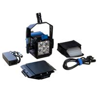 

Nila Zaila Deluxe Single Bi-Color LED Light Kit, Includes Yoke, 6x Zaila Holographic Film Lenses, Barn Doors