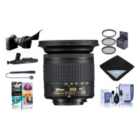 

Nikon AF-P DX NIKKOR 10-20mm f/4.5-5.6G IF VR Zoom Lens U.S.A. Warranty - Bundle With 72mm Filter Kit, Lens Wrap 15x15, Flex Lens Shade, Cleaning Kit, Capleash II, Cleaner, Software Package