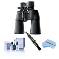 

Nikon 10-22x50 Aculon A211 Zoom Porro Prism Binocular, Black, Bundle with Accessory Kit