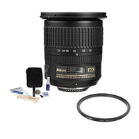 

Nikon 10-24mm f/3.5-4.5G ED-IF AF-S DX NIKKOR Lens F/DSLR Cameras - U.S.A Warranty - Accessory Bundle with Tiffen 77mm UV WA Filter, Professional Lens Cleaning Kit