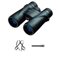 

Nikon 10x42 Monarch 5 Roof Prism Binocular, Bundle with Op/Tech Bino/Cam Harness, Maglite Mini 2-Cell AA Flashlight