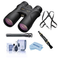

Nikon 10x42 Prostaff 7S Roof Prism Binocular, Black, Bundle with Accessory Kit