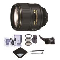 

Nikon AF-S NIKKOR 105mm f/1.4E ED Telephoto Lens - U.S.A. Warranty - Bundle with 82mm Filter Kit, Flex Lens Shade, Cleaning Kit, Lens Wrap (15x15), Cap Leash