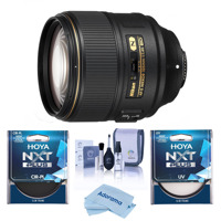 

Nikon AF-S NIKKOR 105mm f/1.4E EDIF Telephoto Lens USA Warranty - Bundle With Hoya NXT Plus 82mm 10-Layer HMC UV Filter, HOYA 82mm NXT Circular Polarizer Filter, Cleaning Kit, Microfiber Cloth