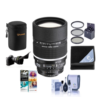 

Nikon 135mm f/2 AF-D DC NIKKOR Lens - Bundle With Filter Kit, Lens Case, Flex Lens Shade, Lens Wrap, Cleaning Kit, PC Software Package