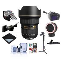 

Nikon 14-24mm f/2.8G ED-IF AF-S NIKKOR DSLR Lens - Bundle with FocusShifter DSLR Follow Focus, LensAlign MkII Focus Calibration System, Peak Lens Changing Kit Adapter, 4 Section Aluminum Monopod, And More