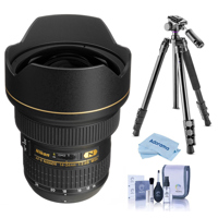 

Nikon 14-24mm f/2.8G ED-IF AF-S NIKKOR Lens F/DSLR Cameras - U.S.A. Warranty - Bundle With Vanguard Alta Pro 264AT Tripod and TBH-100 Head with Arca-Swiss Type QR Plate