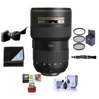 

Nikon 16-35mm F/4G AF-S NIKKOR ED VR Vibration Reduction Zoom Lens, Bundle With 77mm Filter Kit, Lens Wrap, Lens Shade, Clean Kit, Cleaner, Mac Software Package