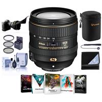 

Nikon 16-80mm f/2.8-4E AF-S DX NIKKOR ED (VR) VR Lens USA Bundle with 72mm Filters & Pro Software