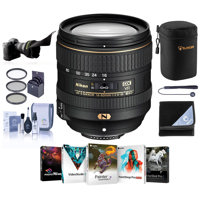 

Nikon 16-80mm f/2.8-4E AF-S DX NIKKOR ED (VR) VR Lens USA Bundle with 72mm Filters & Pro Software