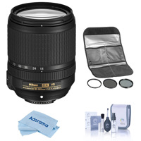 

Nikon 18-140mm f/3.5-5.6G ED AF-S DX NIKKOR (VR) Vibration Reduction Lens f/DSLR Cameras U.S.A. Warranty - With HOYA 77MM Digital Filter Kit II (UV/CPL/ND8X), Cleaning Kit, Microfiber Cloth