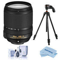 

Nikon 18-140mm f/3.5-5.6G ED AF-S DX NIKKOR (VR) Vibration Reduction Lens f/DSLR Cameras - U.S.A. Warranty - With Vanguard Vesta 203AGH 3-Section Aluminum Tripod with GH-45 Pistol Grip Head,