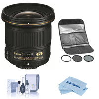 

Nikon 20mm f/1.8G AF-S ED NIKKOR Lens - U.S.A. Warranty - With HOYA 77MM Digital Filter Kit II (UV/CPL/ND8X), Cleaning Kit, Microfiber Cloth