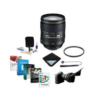 

Nikon 24-120mm f/4G ED-IF AF-S NIKKOR VR Lens - USA Warranty - Bundle with 77mm WA UV Filter, Lens Wrap, Flex Lens Shade, Cleaning Kit, Lens Cap Leash, Professional Software Package